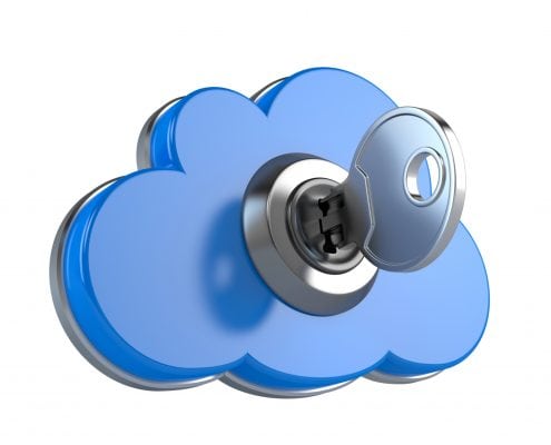 Cloud computing security concept