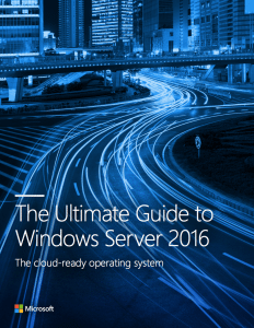 The ultimate guide to windows server 2016 windows resources linden-it e-book